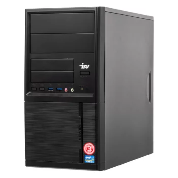 Компьютер IRU Office 313, Intel Core i3 9100F, DDR4 8Гб, 240Гб(SSD), NVIDIA GeForce GT710 - 1024 Мб, Windows 10 Home, черный [1175797]