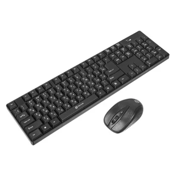 Комплект (клавиатура+мышь) OKLICK 210M, USB, беспроводной, черный