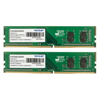 Модуль памяти PATRIOT PSD48G2400K DDR4 - 2x 4Гб 2400, DIMM, Ret