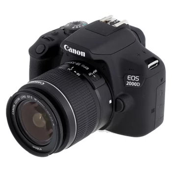 Зеркальный фотоаппарат CANON EOS 2000D kit ( 18-55mm f/3.5-5.6 III), черный