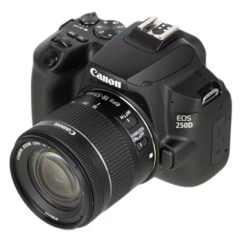 Зеркальный фотоаппарат CANON EOS 250D kit ( EF-S 18-55mm f/1:4-5.6 IS STM), черный