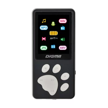 MP3 плеер DIGMA S4 flash 8Гб черный/серый [s4bg]